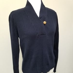 Lauren Ralph Lauren Ribbed Sweater Navy Si…